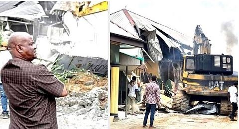 Gov Wike Converts Site Of Demolished Hotel To School