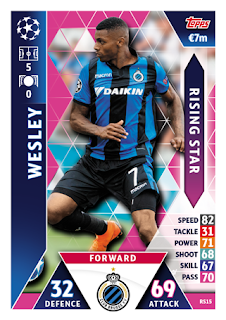 Match Attax UEFA Champions League 2018 2019 Club Brugge Set