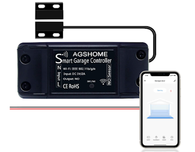 best smart garage door openers, best Wi-Fi smart garage door openers. Side-by-side comparison of Chamberlain, eKyro, meross, Genie, and AGSHOME smart garage door openers with voice control and app access.