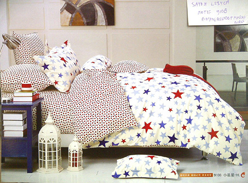 Sprei Motif Bintang Polkadot