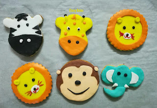 jungle theme cookies