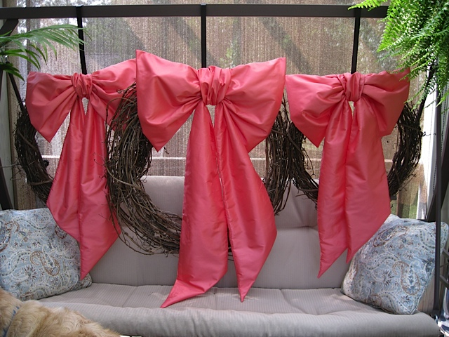 These big bows are also perfect for pew bows or other wedding decorations