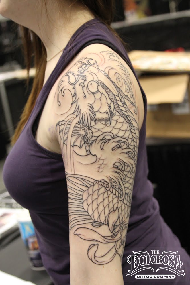 tattoo sleeve dragon