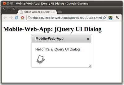 jQuery UI - Dialog