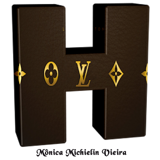 Abecedario Tipo Louis Vuitton.