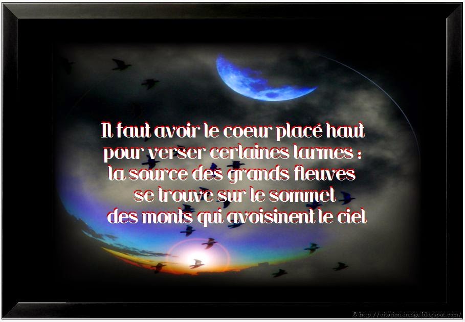 Une citation de tristesse en image