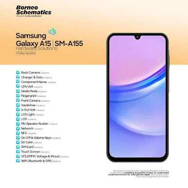 Borneo Schematics Update: Samsung Galaxy A15 Schematics