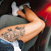 Hot Thigh With Happy New Year 2015 Tattoos