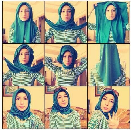 Cara Memakai Hijab Modern Simple  Cara Memakai Jilbab Tutorial Hijab