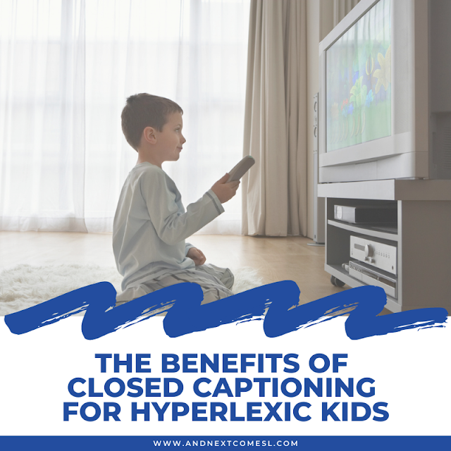 The benefits of closed captioning and reading subtitles for kids with hyperlexia