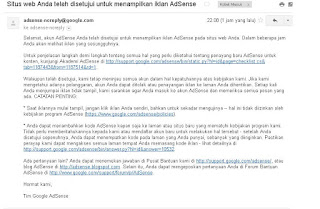 Diterima Menjadi Publisher Google Adsense Dengan Mudah