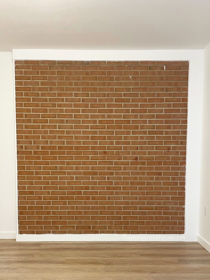 Brick wall before