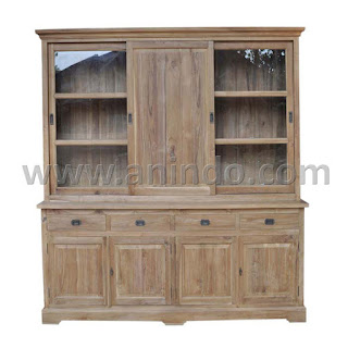 teak display cabinet