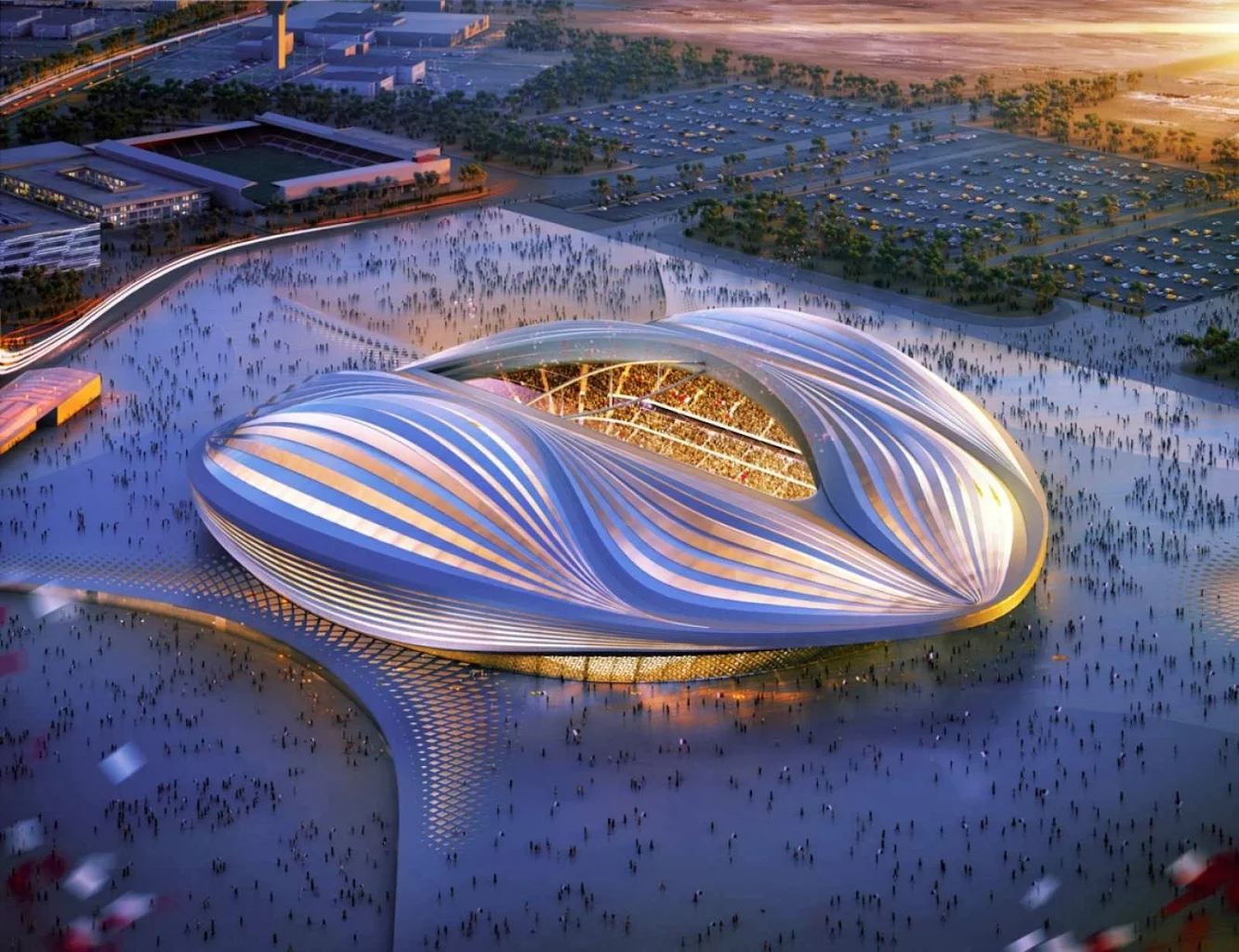 Al Wakrah stadium by Zaha Hadid and Aecom