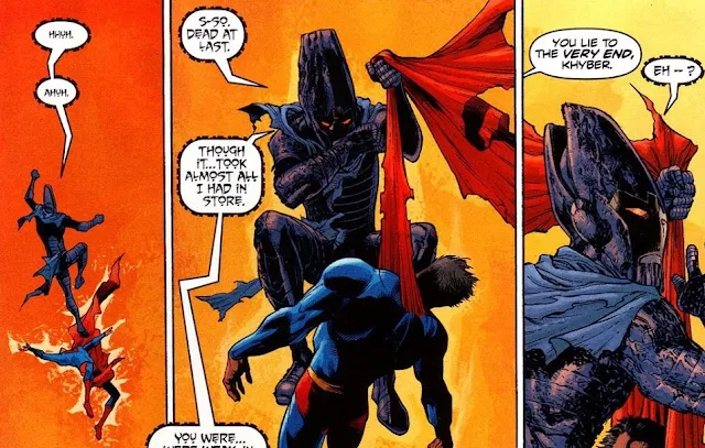 8 Kisah Kematian Superman dalam Komik DC #1 - Superman Tewas Saat Melawan Khyber