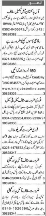 Public Relation Officer Jobs 2022 in Lahore
