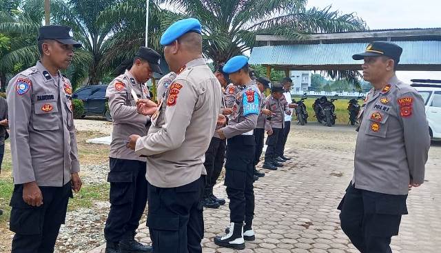 Tekan Pelanggaran Disiplin Anggota, Kasi Propam Polres Aceh Timur Pimpin Ops Gaktibplin