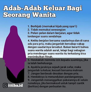 Adab-Adab Keluar Bagi Seorang Wanita