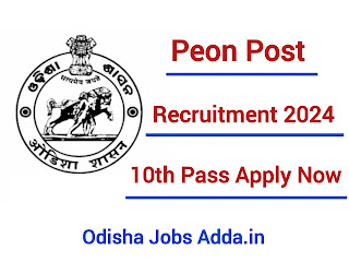 Odisha Bank Peon Post Recruitment 2024 ! Apply Offline For Various Posts ! Salary 28,000/- Per Month ! Bank Job Vacancy 2024
