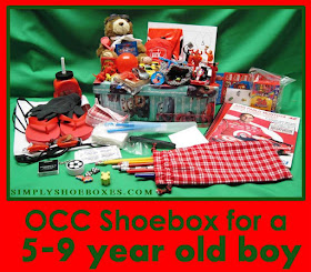 5 to 9 year old OCC shoebox