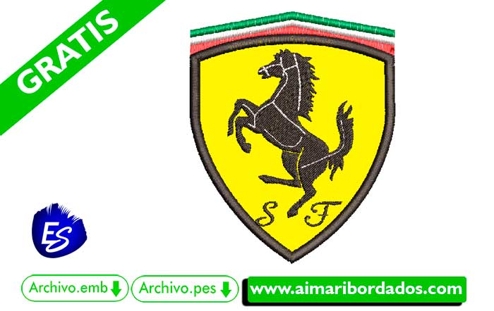 Logo Ferrari Para Bordar