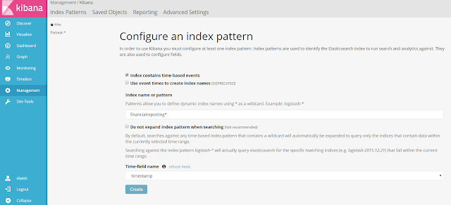 ELK create index