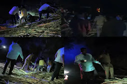 अख्खा उसाचा ट्रक अंगावर पलटला, चार कामगार जागीच ठार; छत्रपती संभाजीनगरावर शोककळा... 