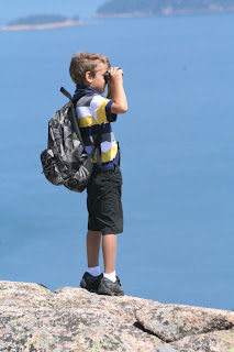 William watching the ocean in Maine :: Keep your dreams!