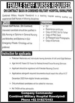 Jobs in Combined Military Hospital CMH
