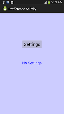 PreferenceActivity In Android