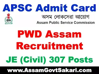 APSC Admit Card 2020 