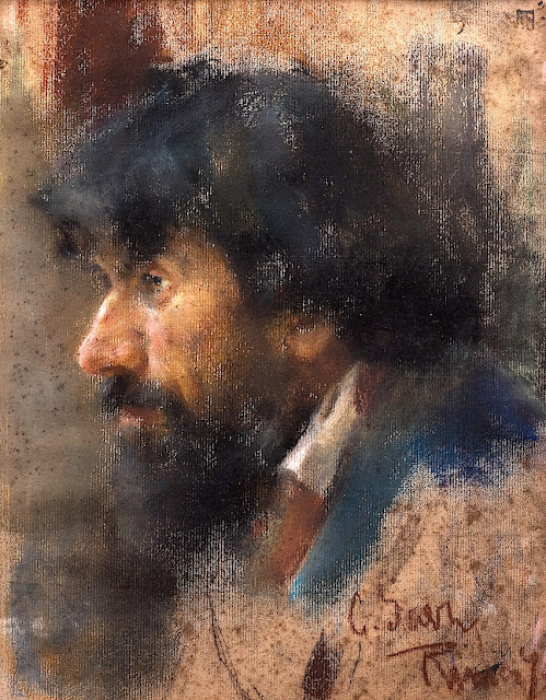 Carlos Federico Sáez (1878-1901) Estudio Pastel sobre papel, 35 x 28 cm- Museo Nacional de Artes Visuales, Montevideo