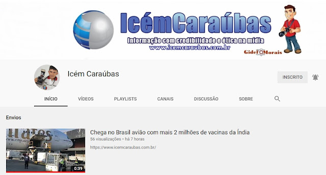 Icém Caraúbas: Nos sigam no nosso novo canal do YouTube