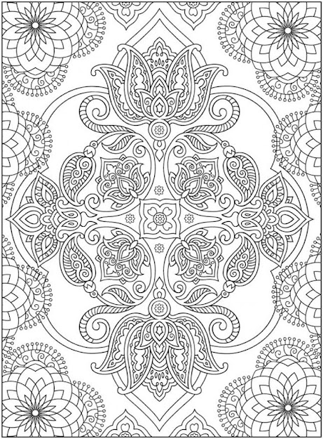Punk Vector Modern Pattern Top Image Simple Henna Coloring Pages Printable  Exclusive Picture