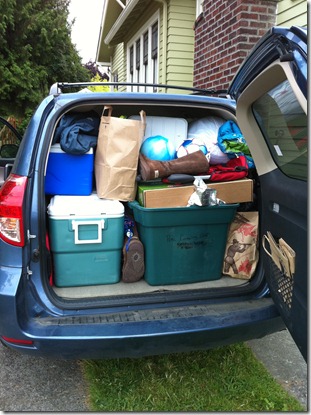 Car packed