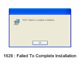 1628 failed to complete installation,error 1628 failed to complete installation,1628 failed to complete installation windows 7,error message,window error