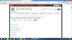 screen grab of MA GOV webpage on the TS Gold assessments