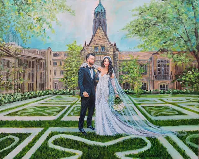 Live Wedding Painter Olga Pankova