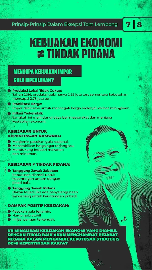 Tersangka kasus dugaan korupsi impor gula Tom Lembong Ungkap dapat Perintah Jokowi untuk Impor Gula