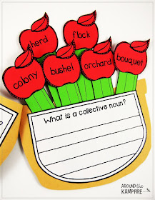 Apple activities-Collective nouns grammar craft for 2nd and 3rd grade.