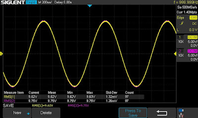 Marantz 4230_Output power test (front speakers)