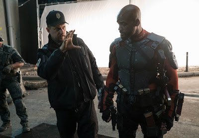 David Ayer and Will Smith on the set of Suicide Squad