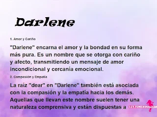 significado del nombre Darlene