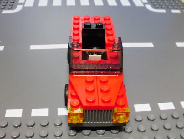 MOC LEGO Carro Descapotável vermelho