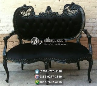 Gambar Kursi Sofa Ukir Hitam Terbaru