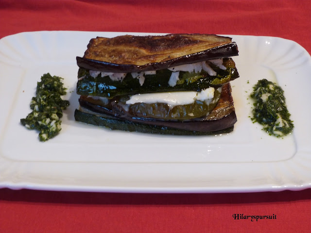 Mille-feuille de cabillaud aux légumes du soleil