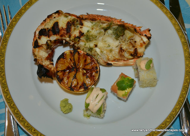 grilled lobster at Palazzo Versace Dubai
