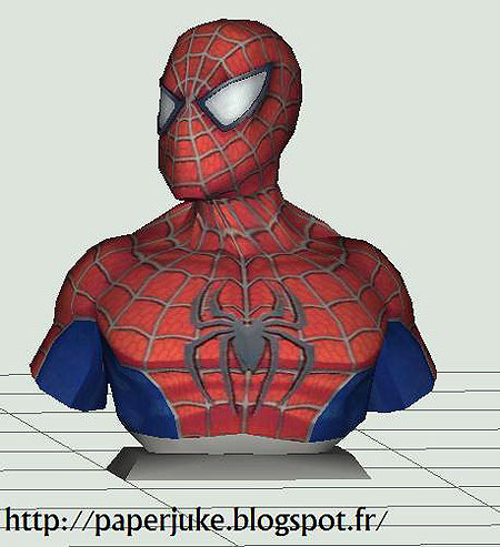 Spider-Man Paper Model Bust