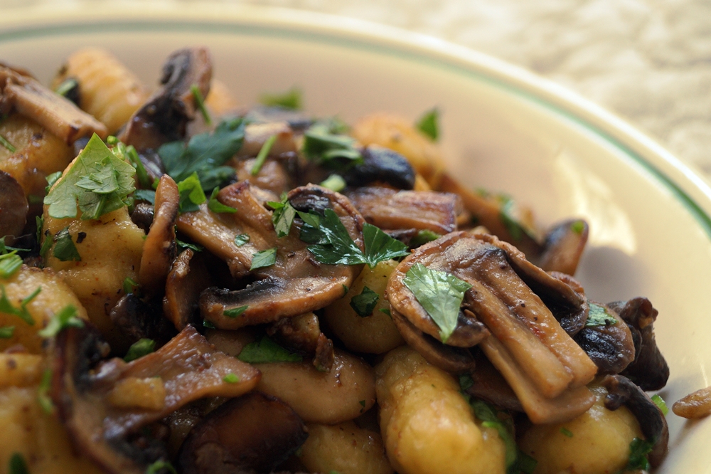 Gnocchi-Pfanne mit Pilzen