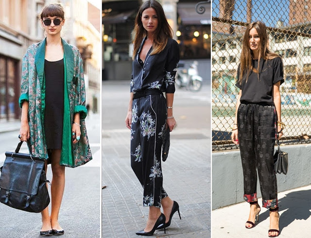 tendencias de moda primavera verão 2018 - look pijama